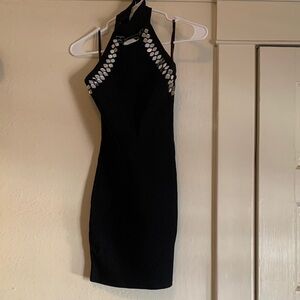 Guess by Marciano Black One Shoulder Dress